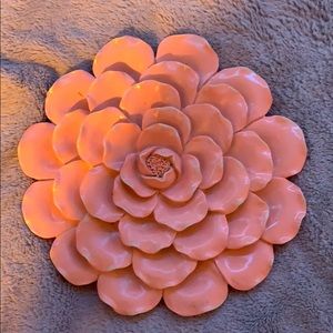 Pink flower wall decoration